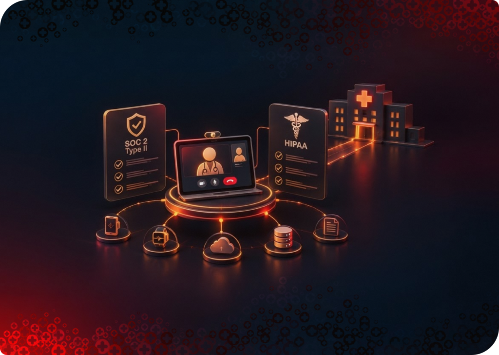 telehealth vendors soc 2 type ii hipaa compliance